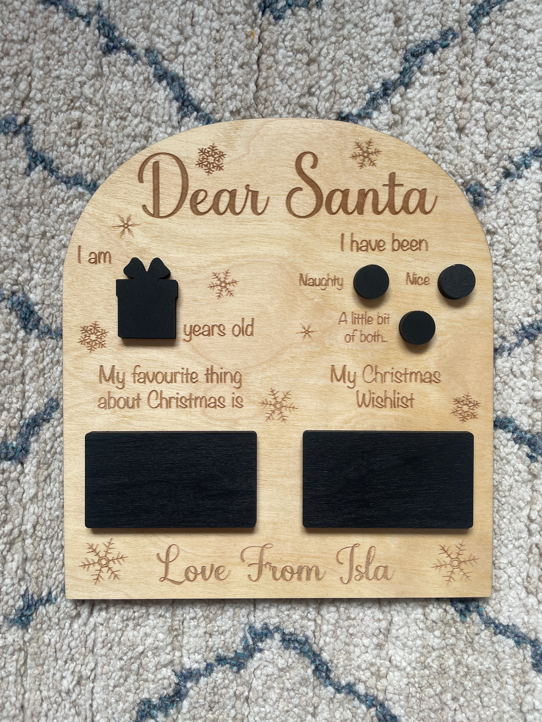 Dear Santa, Christmas Letter Sign
