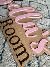 Load image into Gallery viewer, Personalised Wooden Room/door sign
