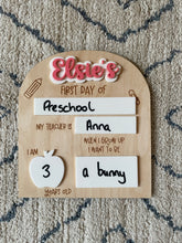 Load image into Gallery viewer, Acrylic First Day of School Sign
