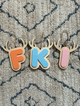 Load image into Gallery viewer, Initials with Antlers
