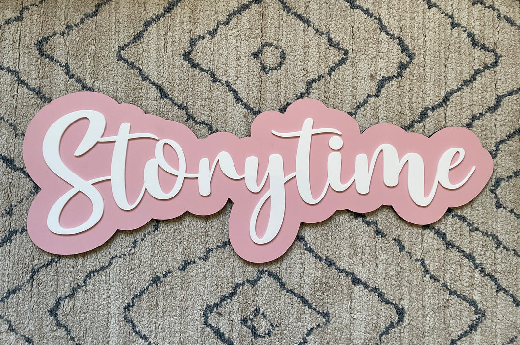 Acrylic wall name with wooden back