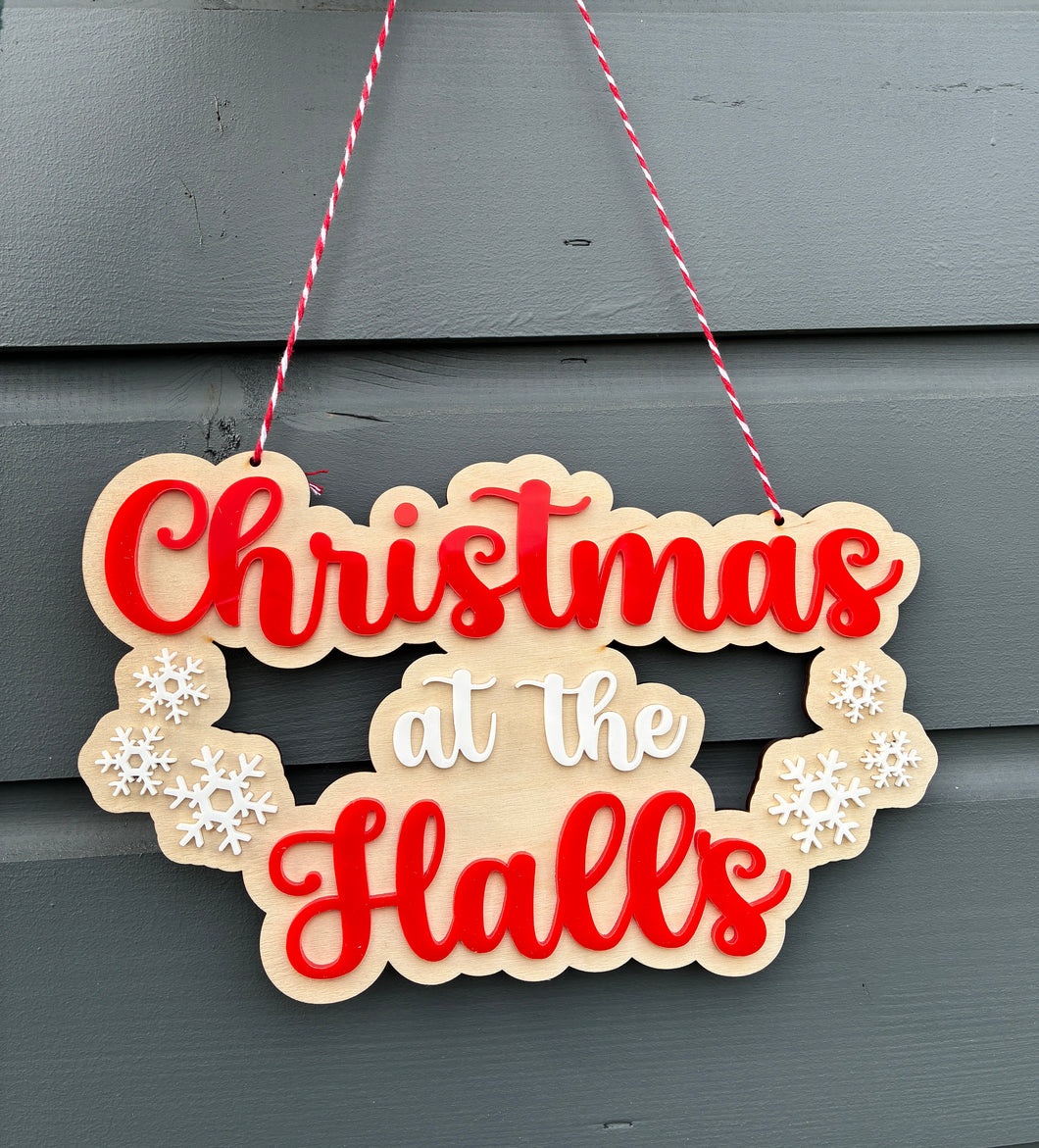 Christmas at the … hanging sign