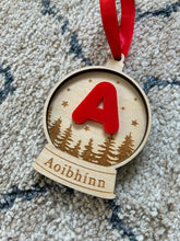 Load image into Gallery viewer, Personalised Snow Globe Decoration
