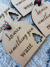 Load image into Gallery viewer, Personalised Gift Tags - Read, Need, Want, Wear

