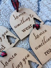 Load image into Gallery viewer, Personalised Gift Tags - Read, Need, Want, Wear
