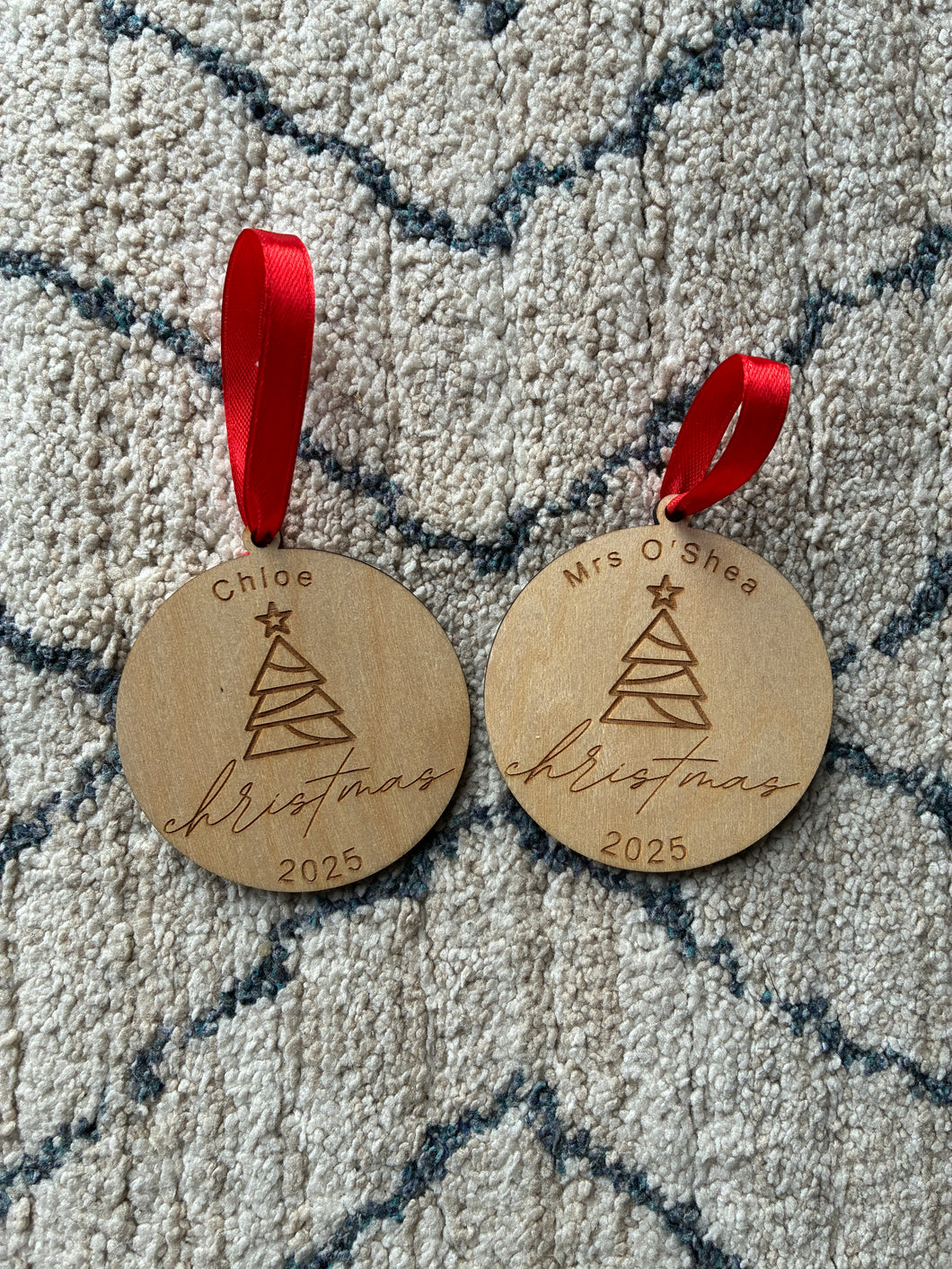 Personalised Engraved Christmas Decoration