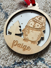 Load image into Gallery viewer, Personalised Penguin Decorations
