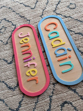 Load image into Gallery viewer, Children’s personalised acrylic room/door sign
