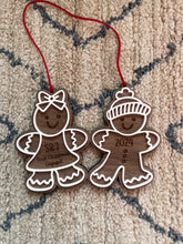 Load image into Gallery viewer, Gingerbread First Christmas Engaged/Married Decoration
