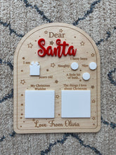 Load image into Gallery viewer, Personalised "Dear Santa" wishlist sign
