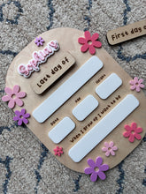 Load image into Gallery viewer, Personalised First Day of School Sign- Flowers
