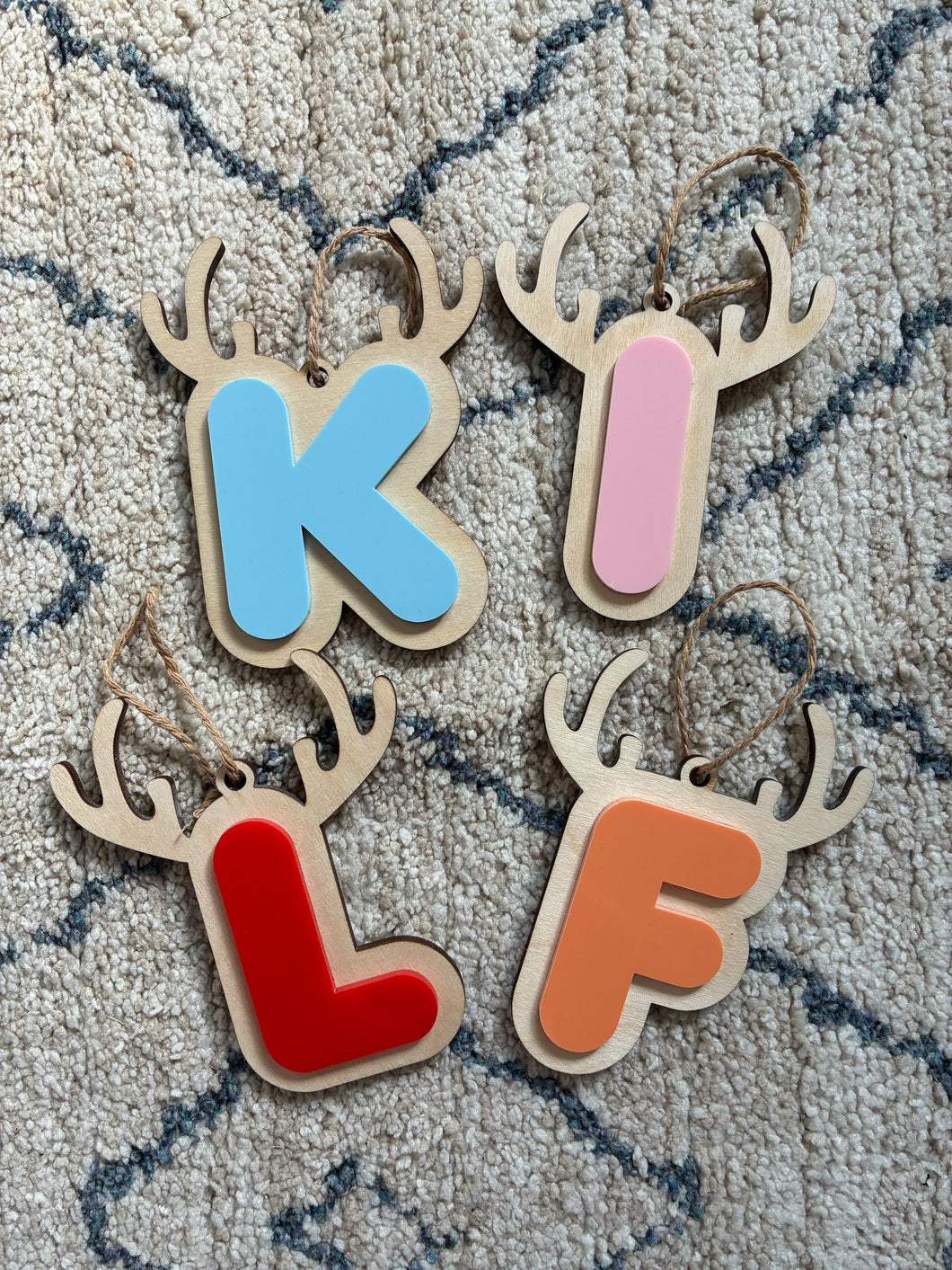 Initials with Antlers
