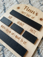 Load image into Gallery viewer, Chalkboard First Day of School Sign

