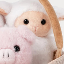 Load image into Gallery viewer, Teddy Basket with 3 animals
