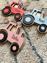 Load image into Gallery viewer, Personalised Tractor Christmas Decoration
