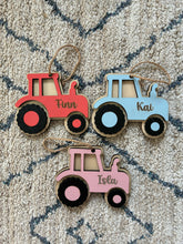 Load image into Gallery viewer, Personalised Tractor Christmas Decoration
