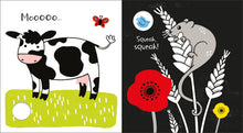 Load image into Gallery viewer, Baby’s black &amp; white books - farm
