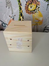 Load image into Gallery viewer, Personalised money box - bunny

