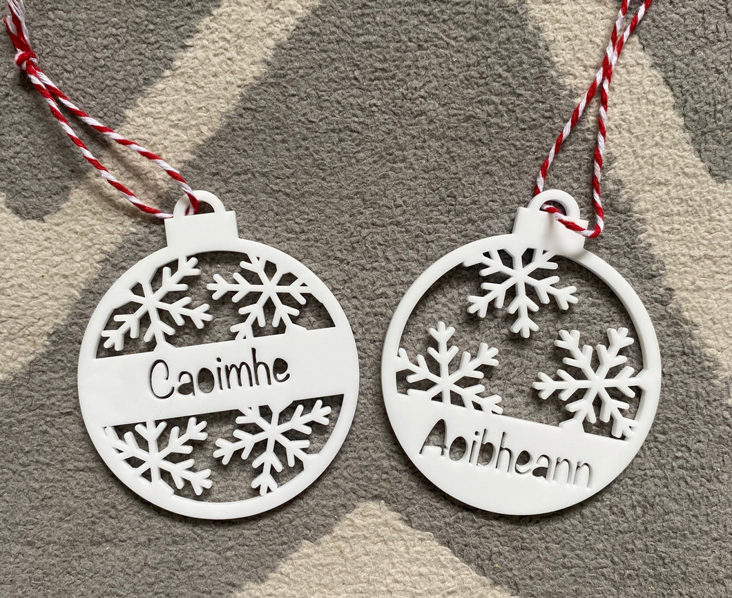 Acrylic Snowflake Decoration